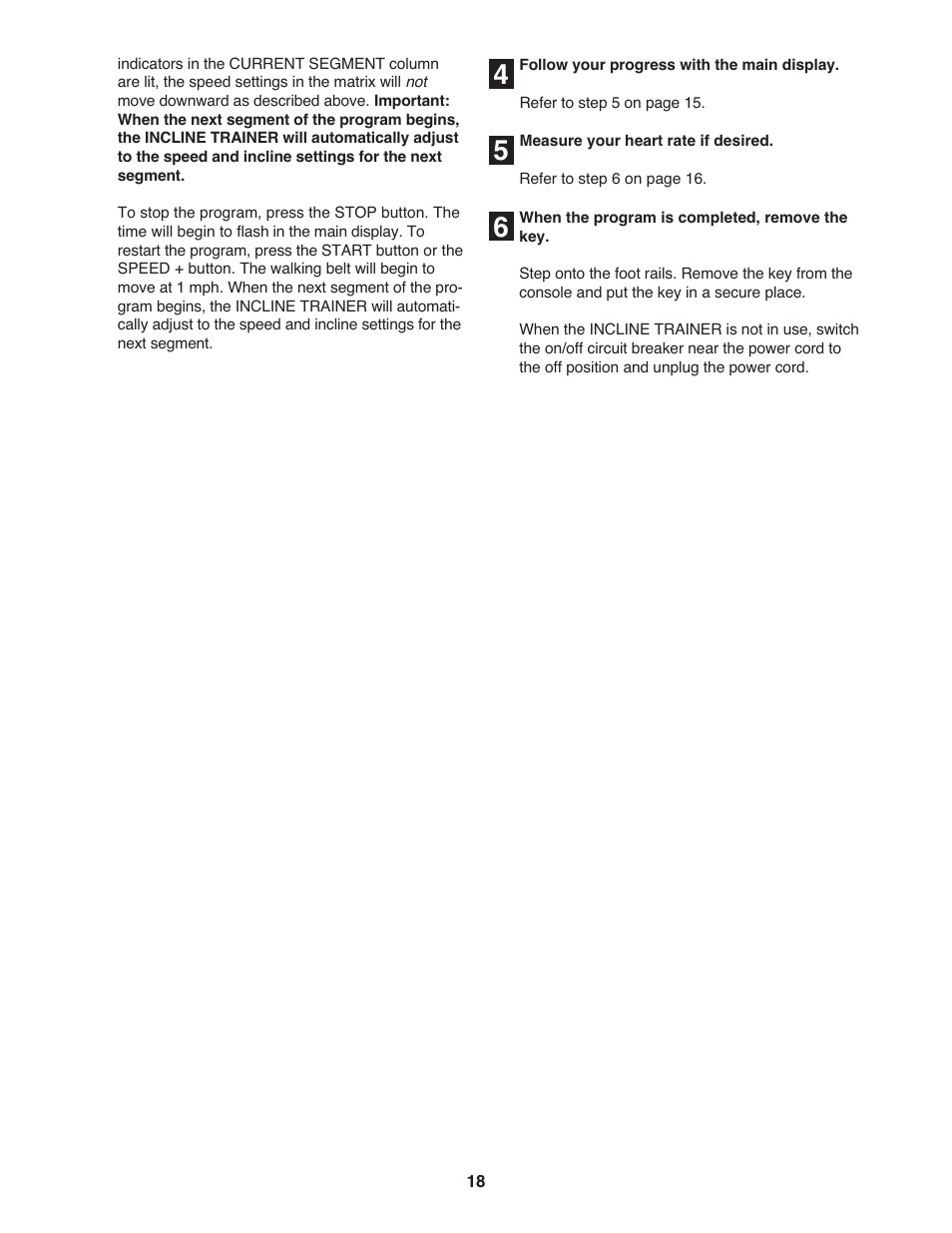NordicTrack Incline Trainer 9800 User Manual | Page 19 / 43