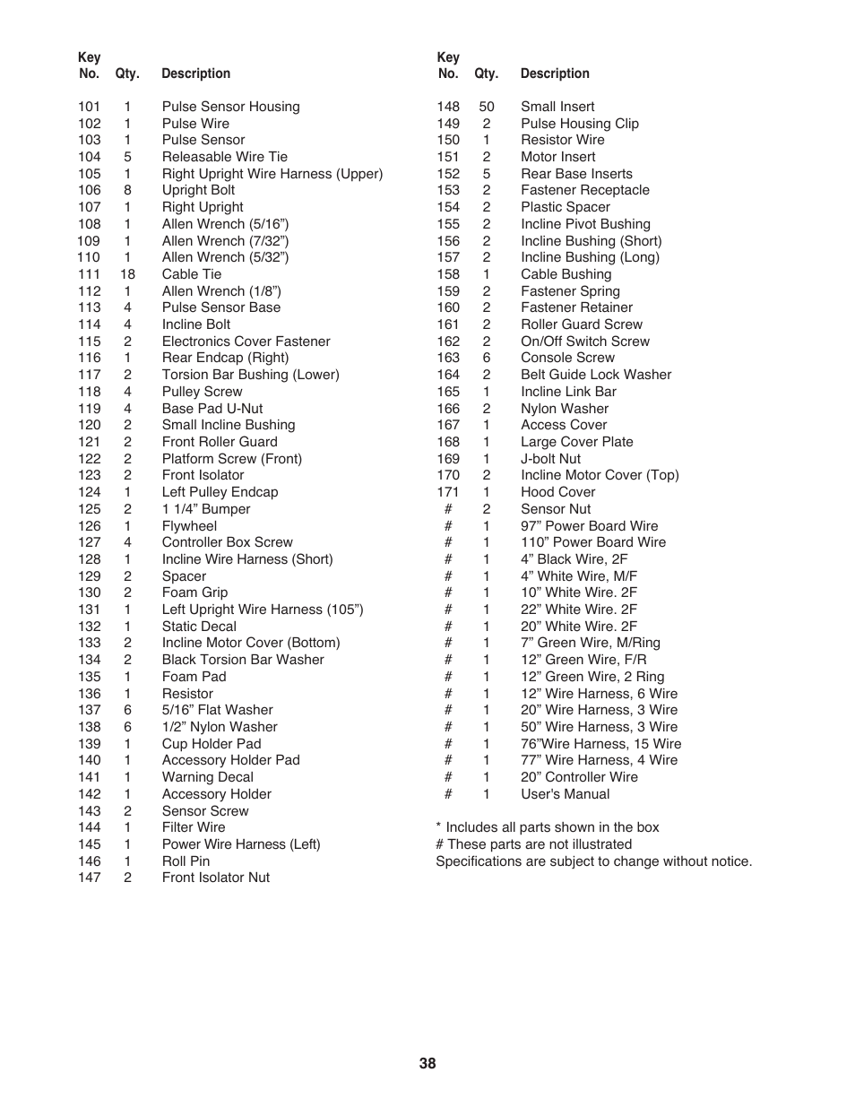 NordicTrack Incline Trainer 9800 User Manual | Page 39 / 43