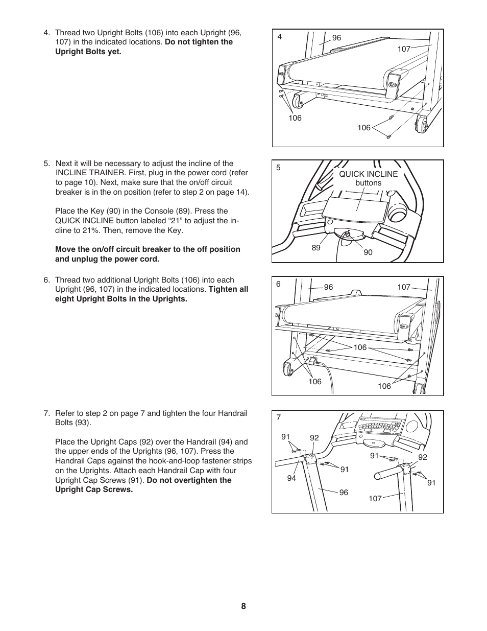 NordicTrack Incline Trainer 9800 User Manual | Page 9 / 43
