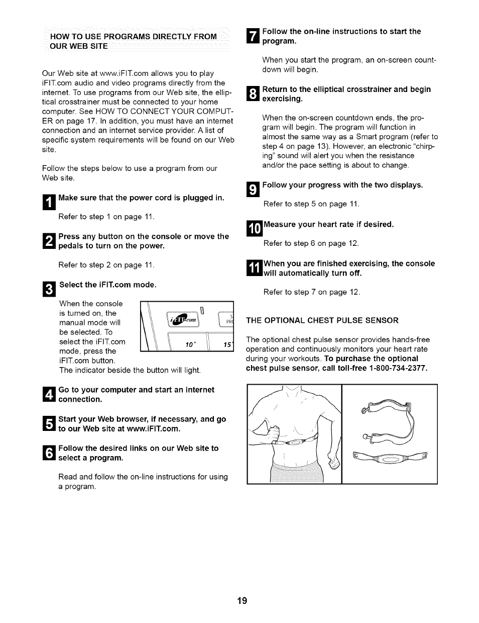 NordicTrack CXT 980 831.298651 User Manual | Page 19 / 24