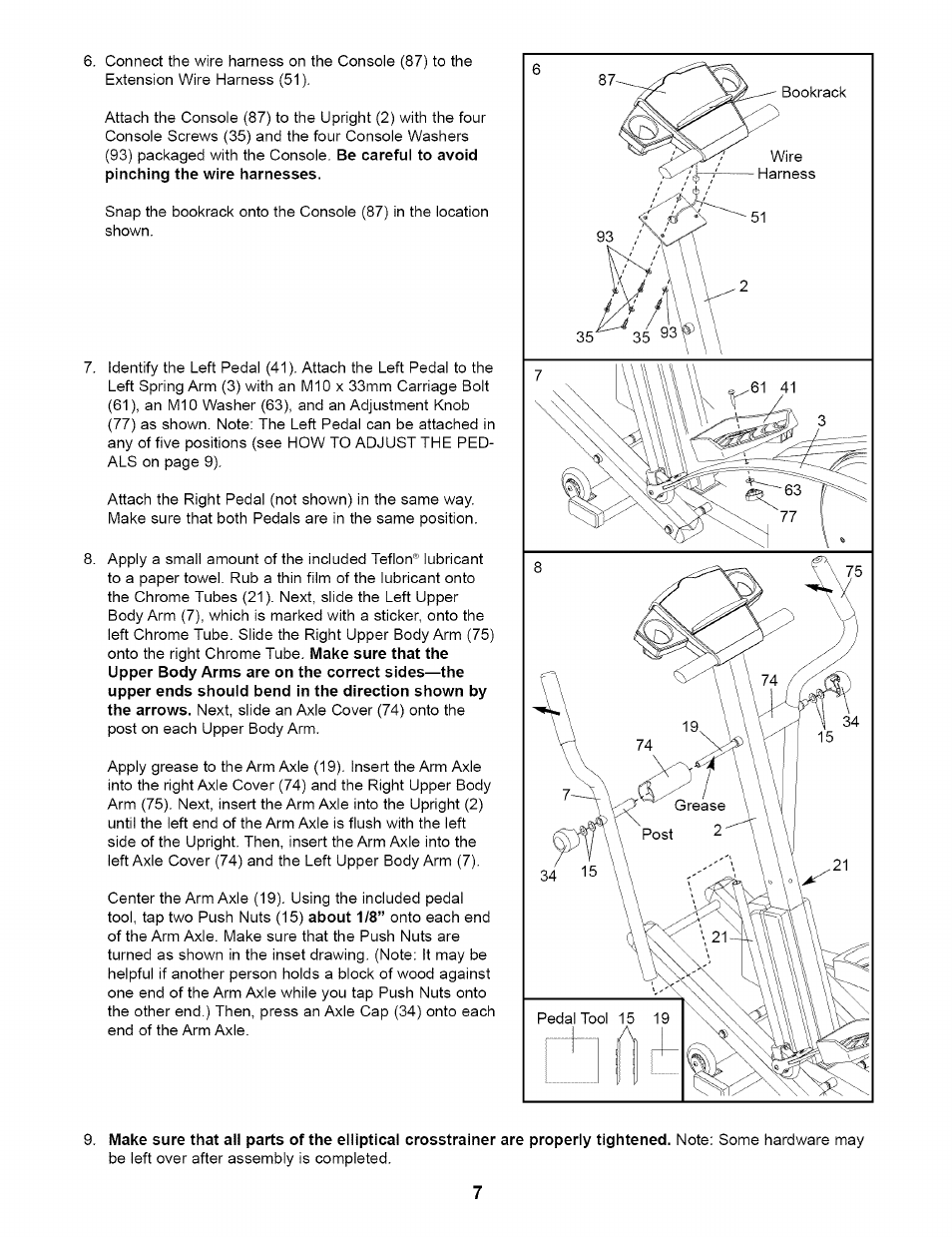 NordicTrack CXT 980 831.298651 User Manual | Page 7 / 24