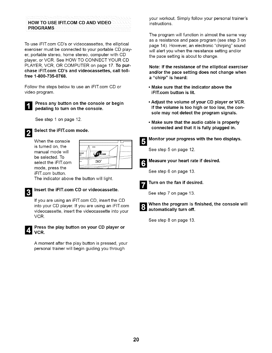 NordicTrack NTE11920 User Manual | Page 20 / 28