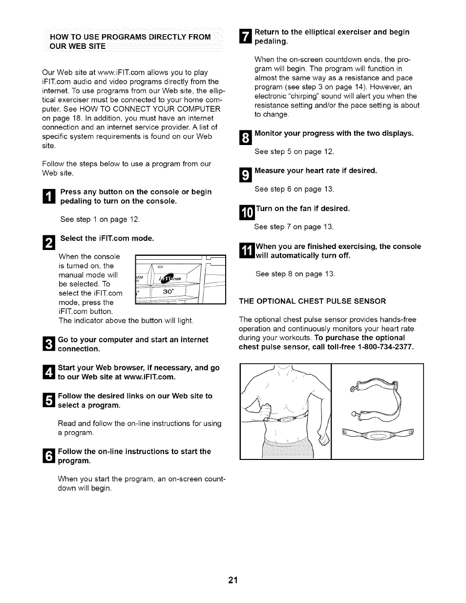 NordicTrack NTE11920 User Manual | Page 21 / 28