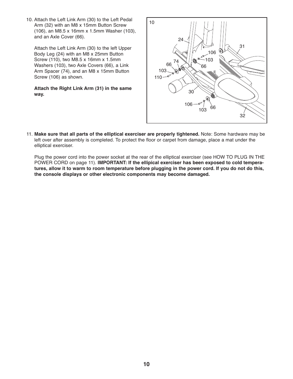 NordicTrack AUDIOSTRIDER NTEL7906.1 User Manual | Page 10 / 28
