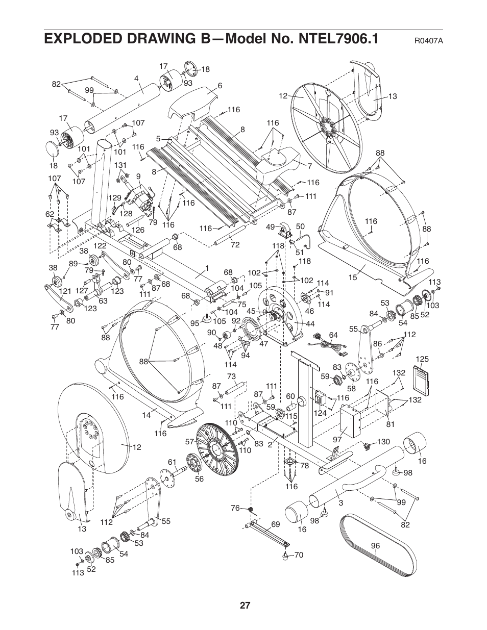 NordicTrack AUDIOSTRIDER NTEL7906.1 User Manual | Page 27 / 28