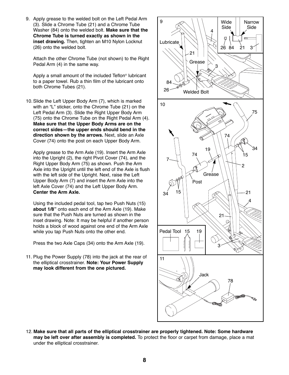 NordicTrack VGR940 NTEL08990 User Manual | Page 8 / 20