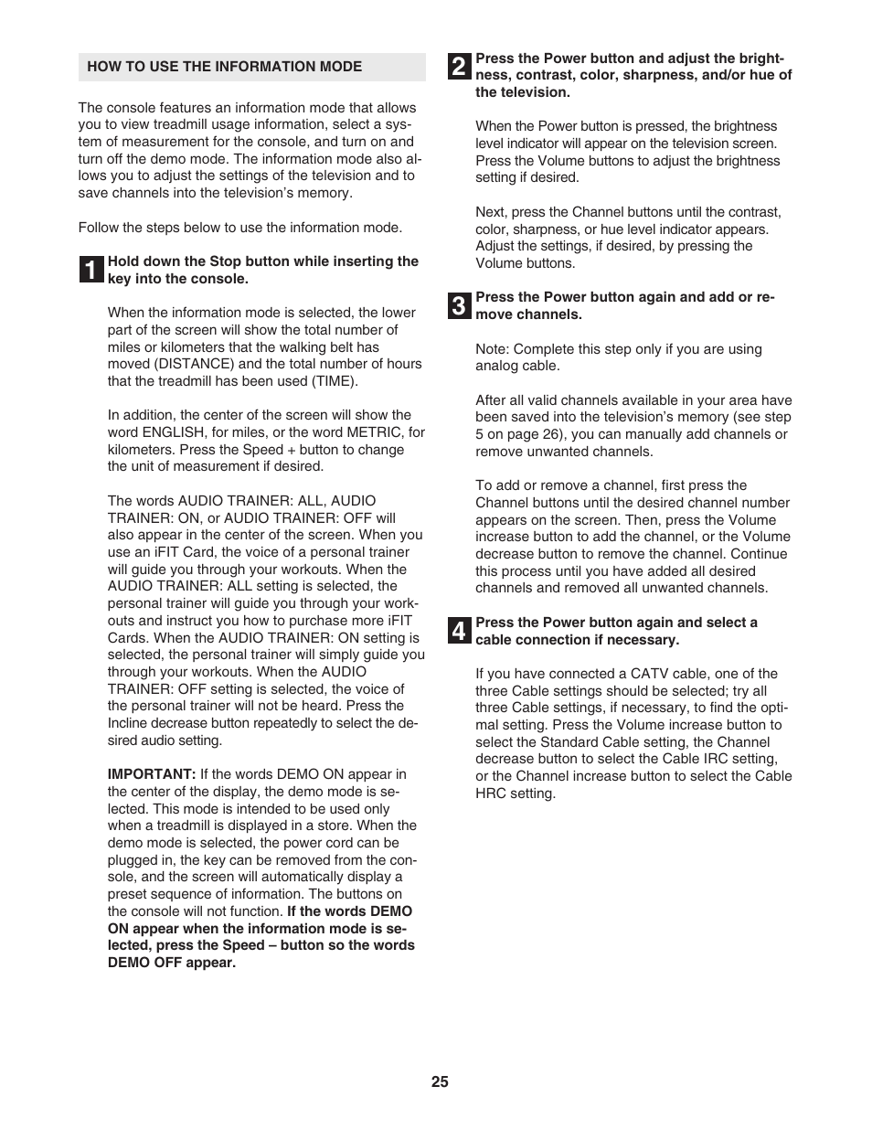 NordicTrack ViewPoint NTL11806.1 User Manual | Page 25 / 40