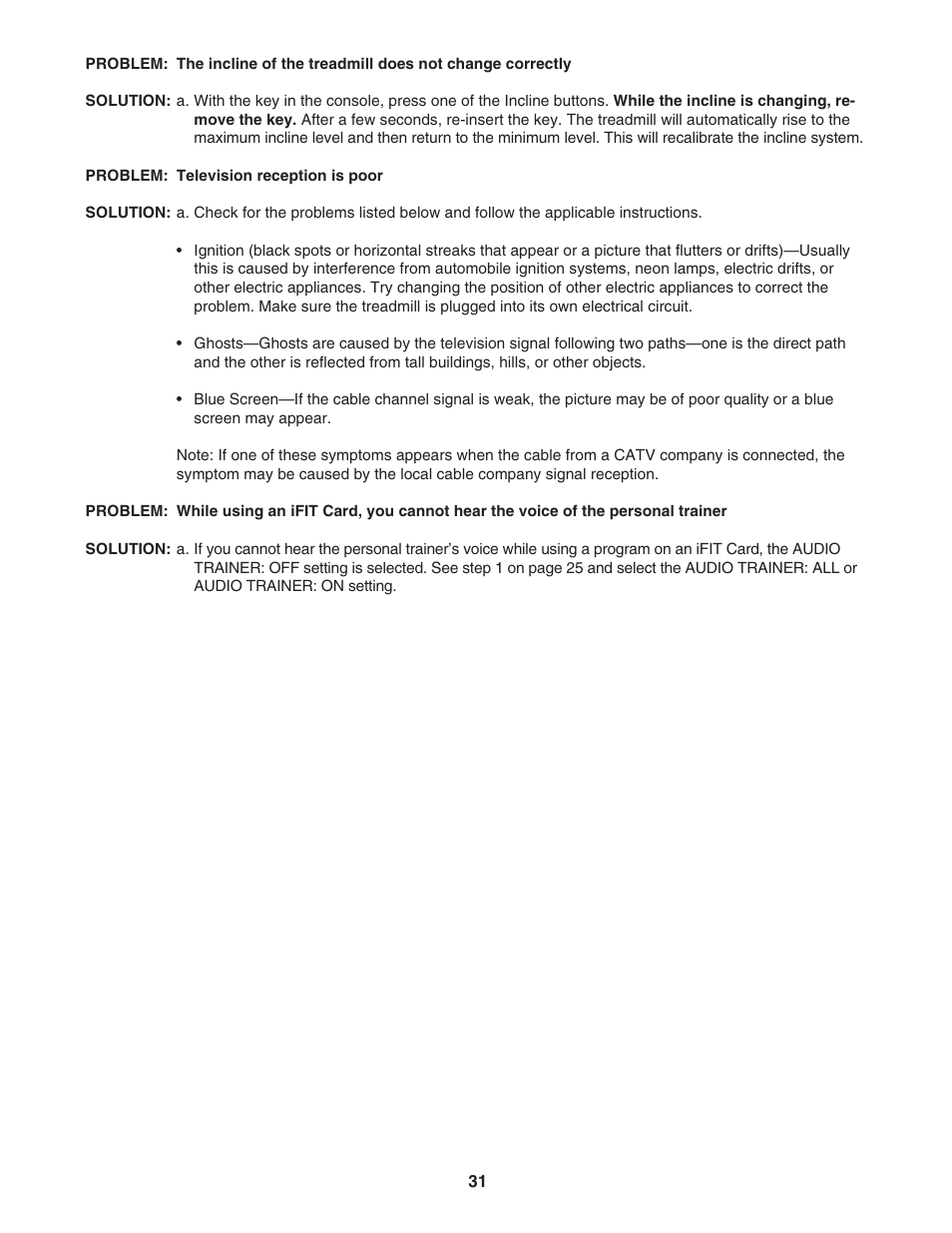 NordicTrack ViewPoint NTL11806.1 User Manual | Page 31 / 40