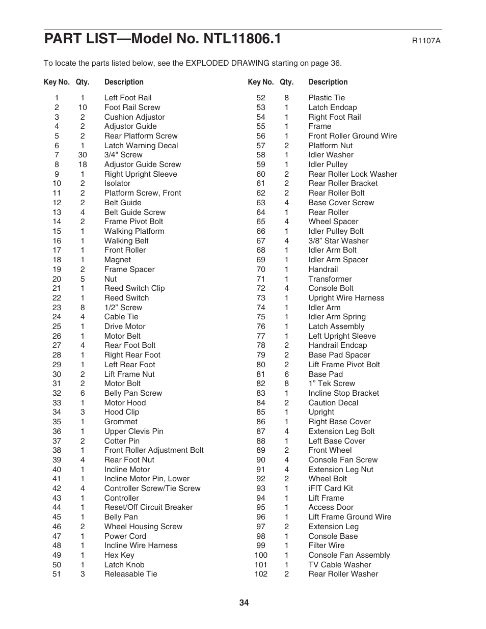 NordicTrack ViewPoint NTL11806.1 User Manual | Page 34 / 40