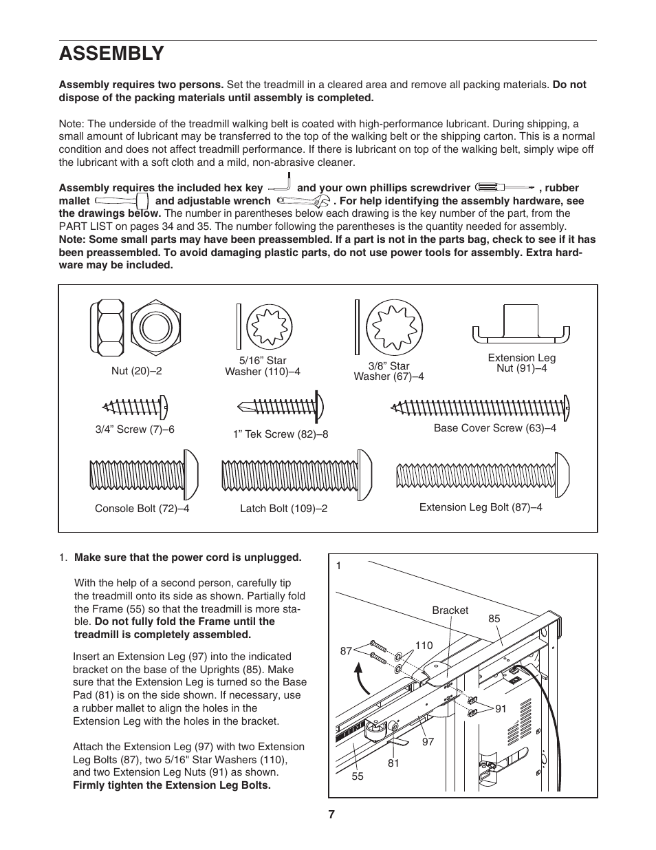 Assembly | NordicTrack ViewPoint NTL11806.1 User Manual | Page 7 / 40