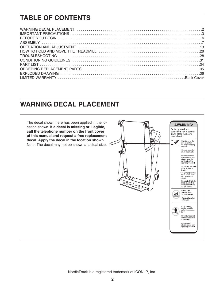 NordicTrack NTL22907.1 User Manual | Page 2 / 40