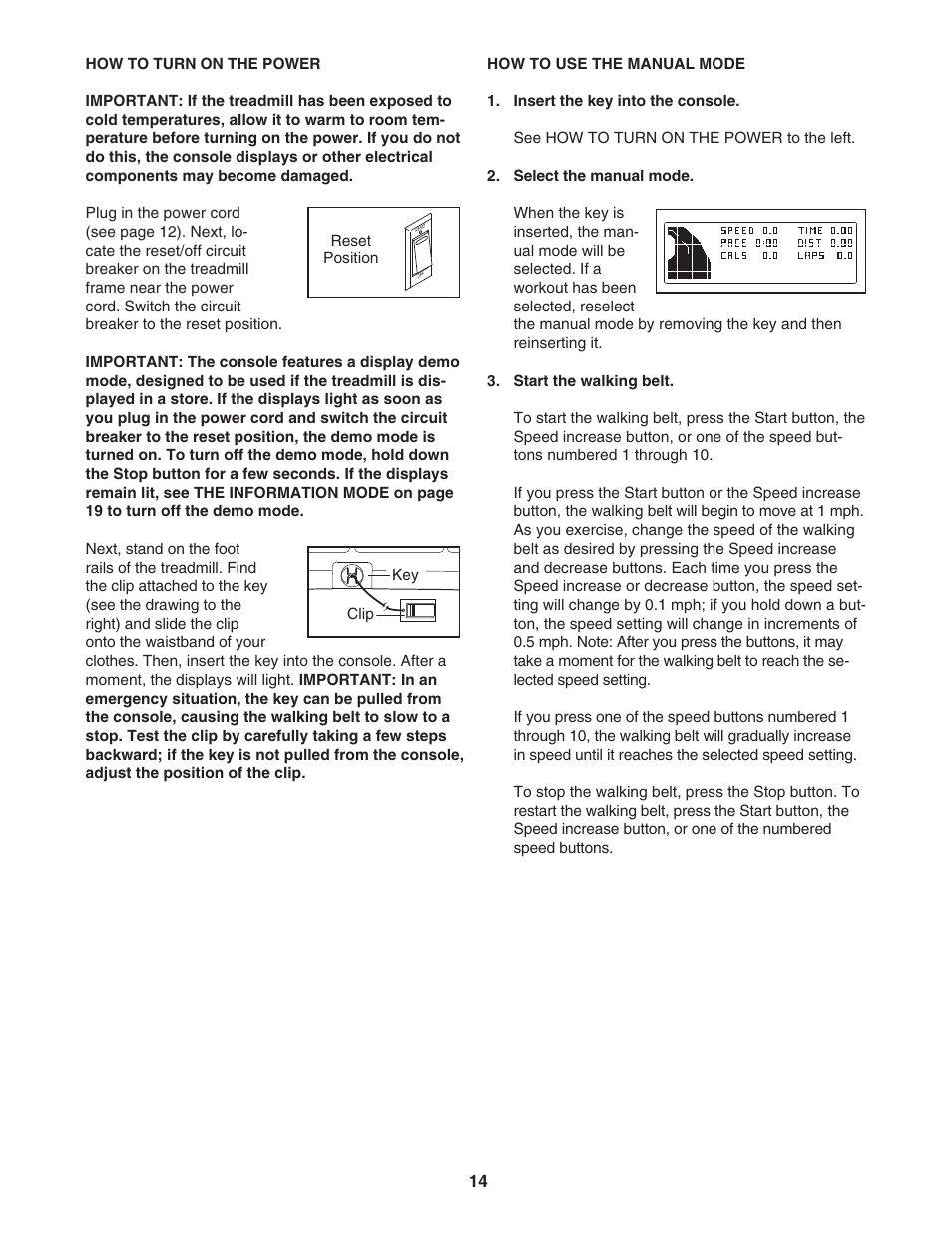 NordicTrack TREADMILL NTL07707.1 User Manual | Page 14 / 32