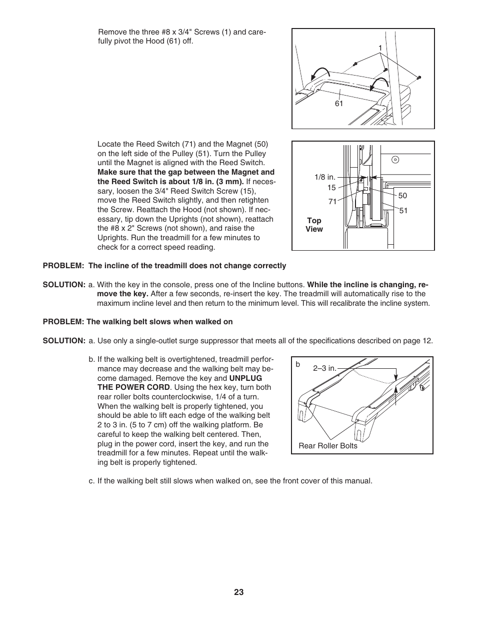 NordicTrack TREADMILL NTL07707.1 User Manual | Page 23 / 32