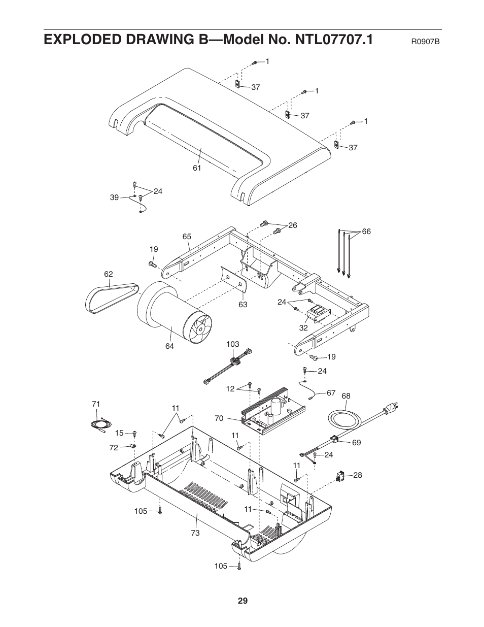 NordicTrack TREADMILL NTL07707.1 User Manual | Page 29 / 32