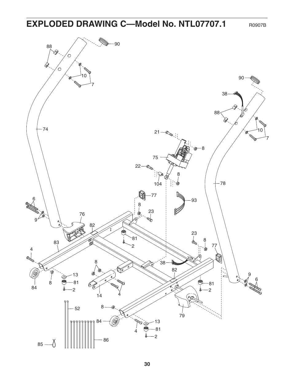 NordicTrack TREADMILL NTL07707.1 User Manual | Page 30 / 32