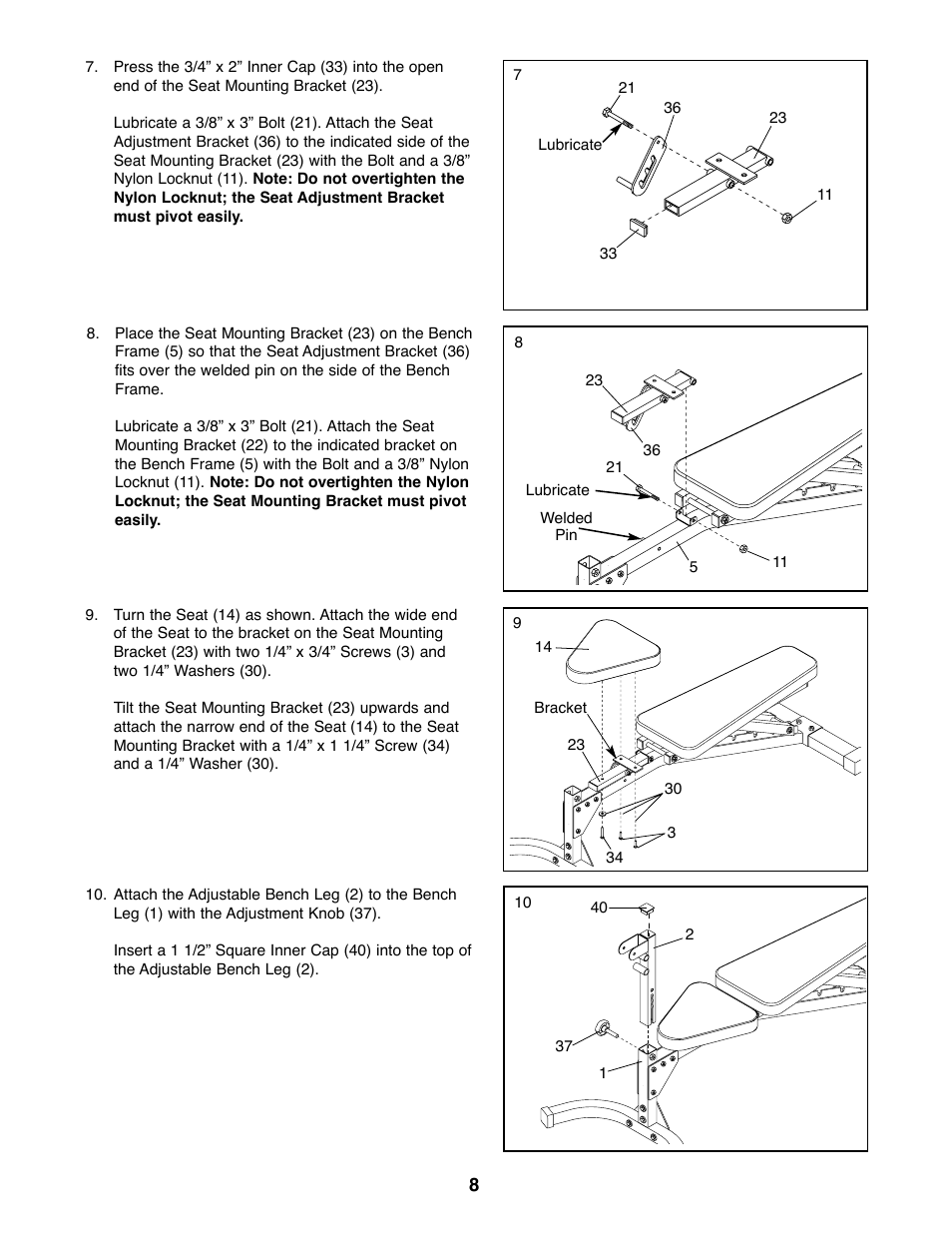 NordicTrack NTBE01700 User Manual | Page 8 / 16