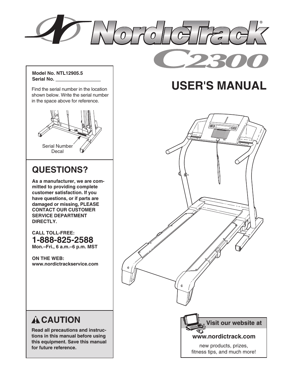 NordicTrack C2300 NTL12905.5 User Manual | 38 pages