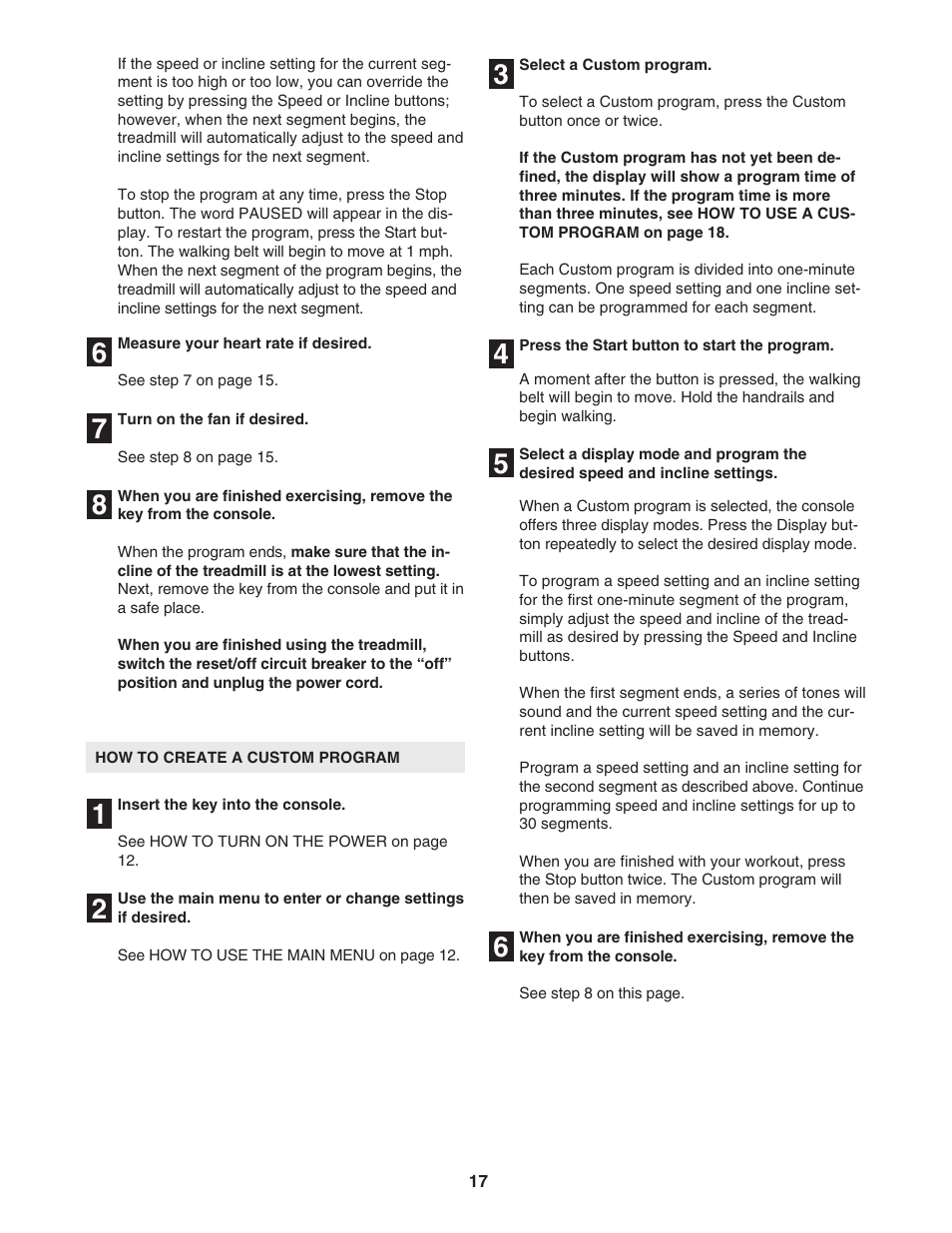 NordicTrack C2300 NTL12905.5 User Manual | Page 17 / 38