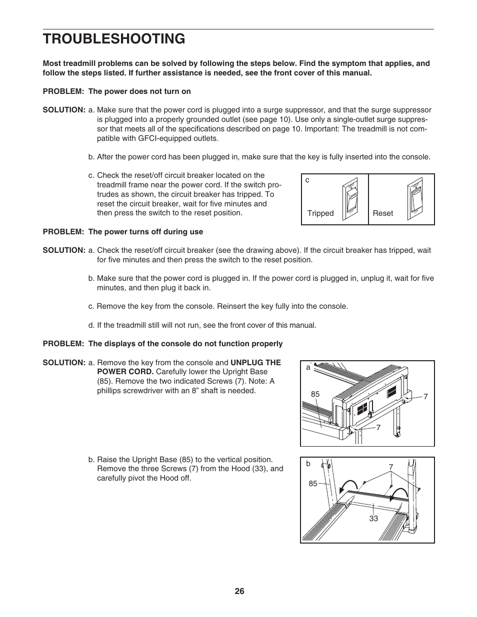 Troubleshooting | NordicTrack NTL1095.3 User Manual | Page 26 / 34