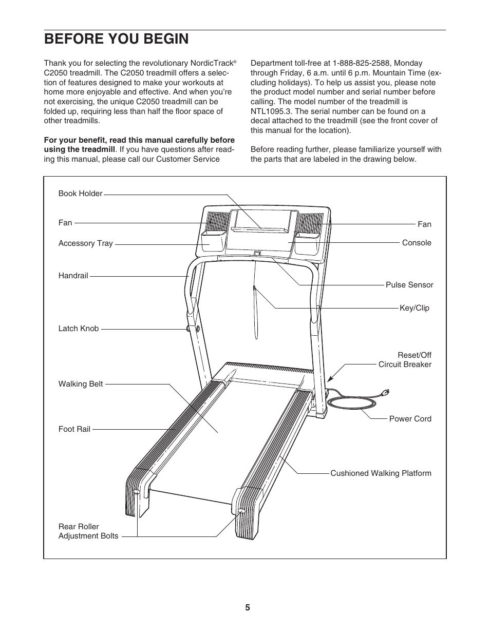 Before you begin | NordicTrack NTL1095.3 User Manual | Page 5 / 34