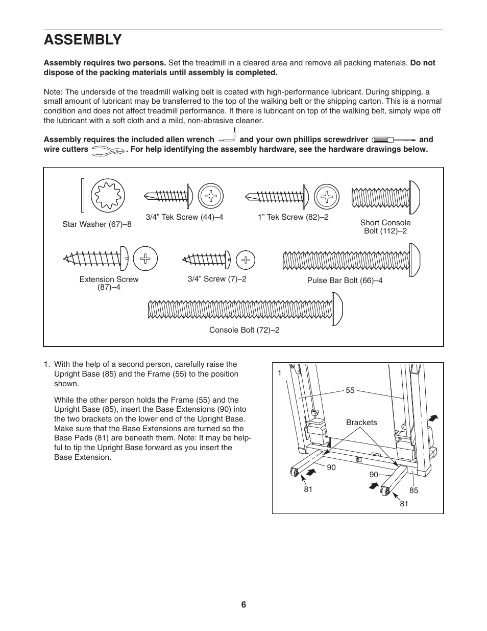 Assembly | NordicTrack NTL1095.3 User Manual | Page 6 / 34