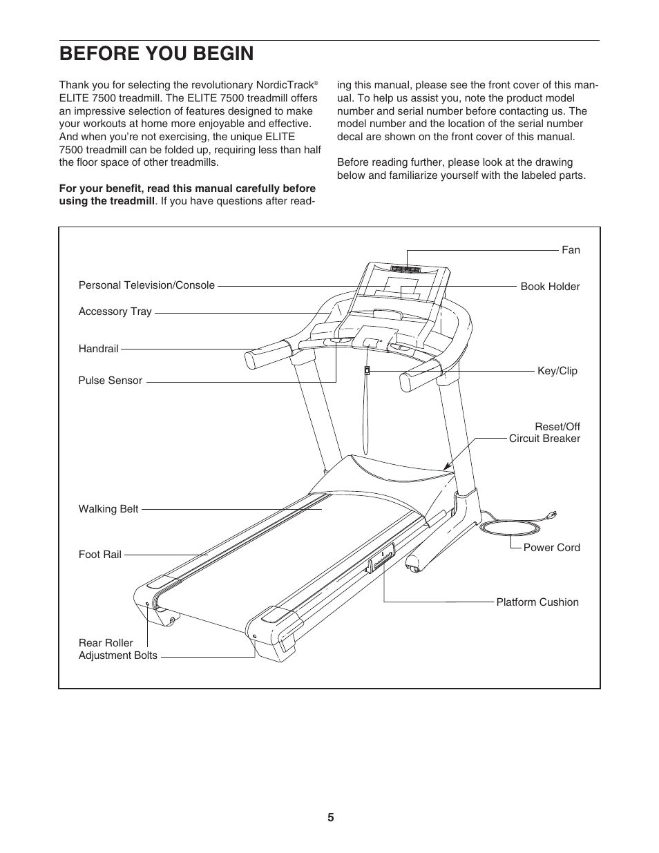 Before you begin | NordicTrack NTL19007.0 User Manual | Page 5 / 34