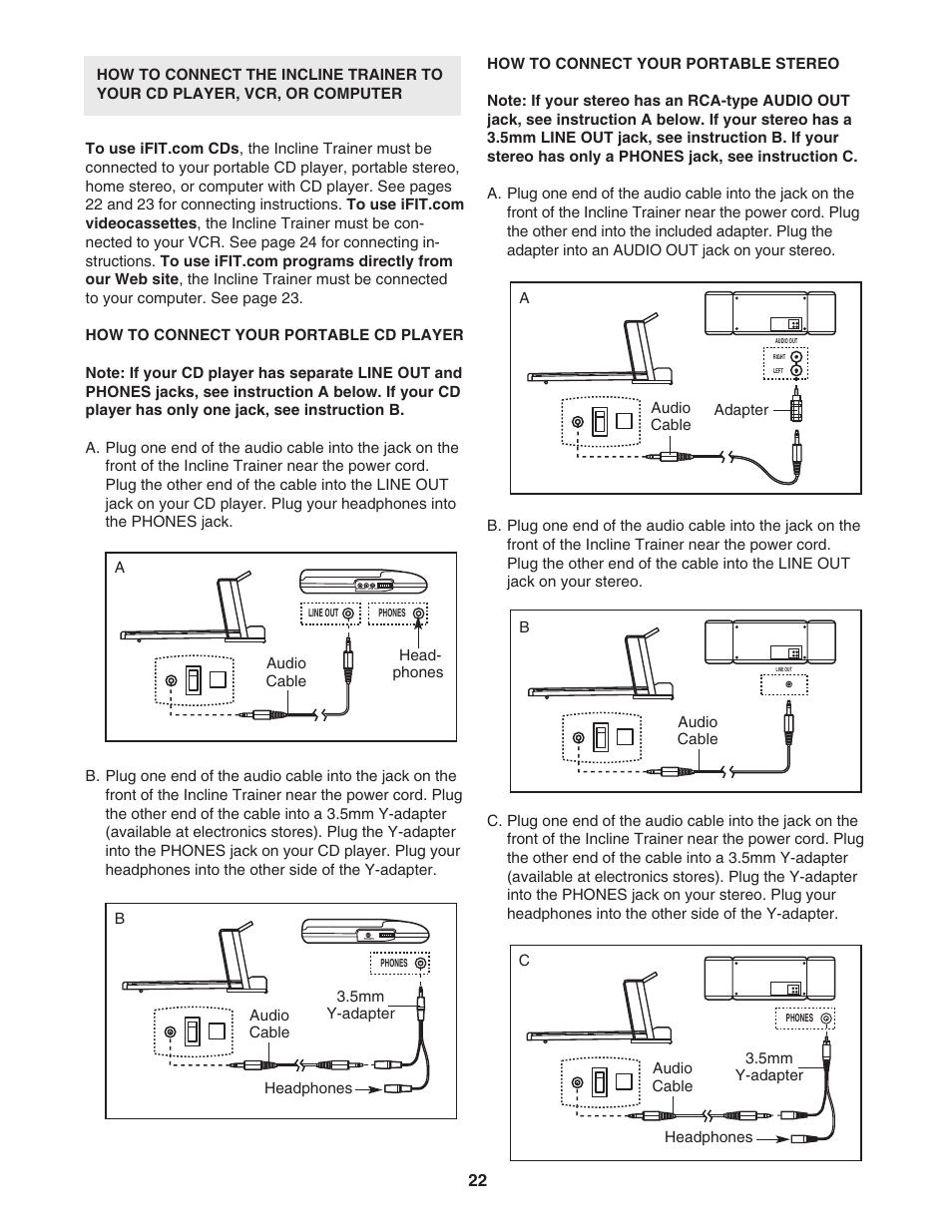 NordicTrack Incline Trainer NTK1494.1 User Manual | Page 22 / 38