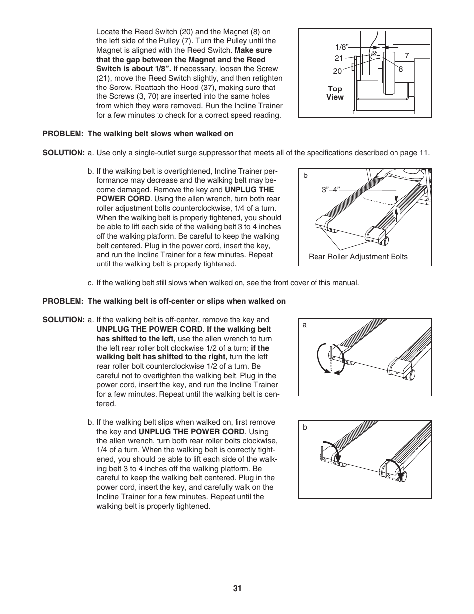 NordicTrack Incline Trainer NTK1494.1 User Manual | Page 31 / 38