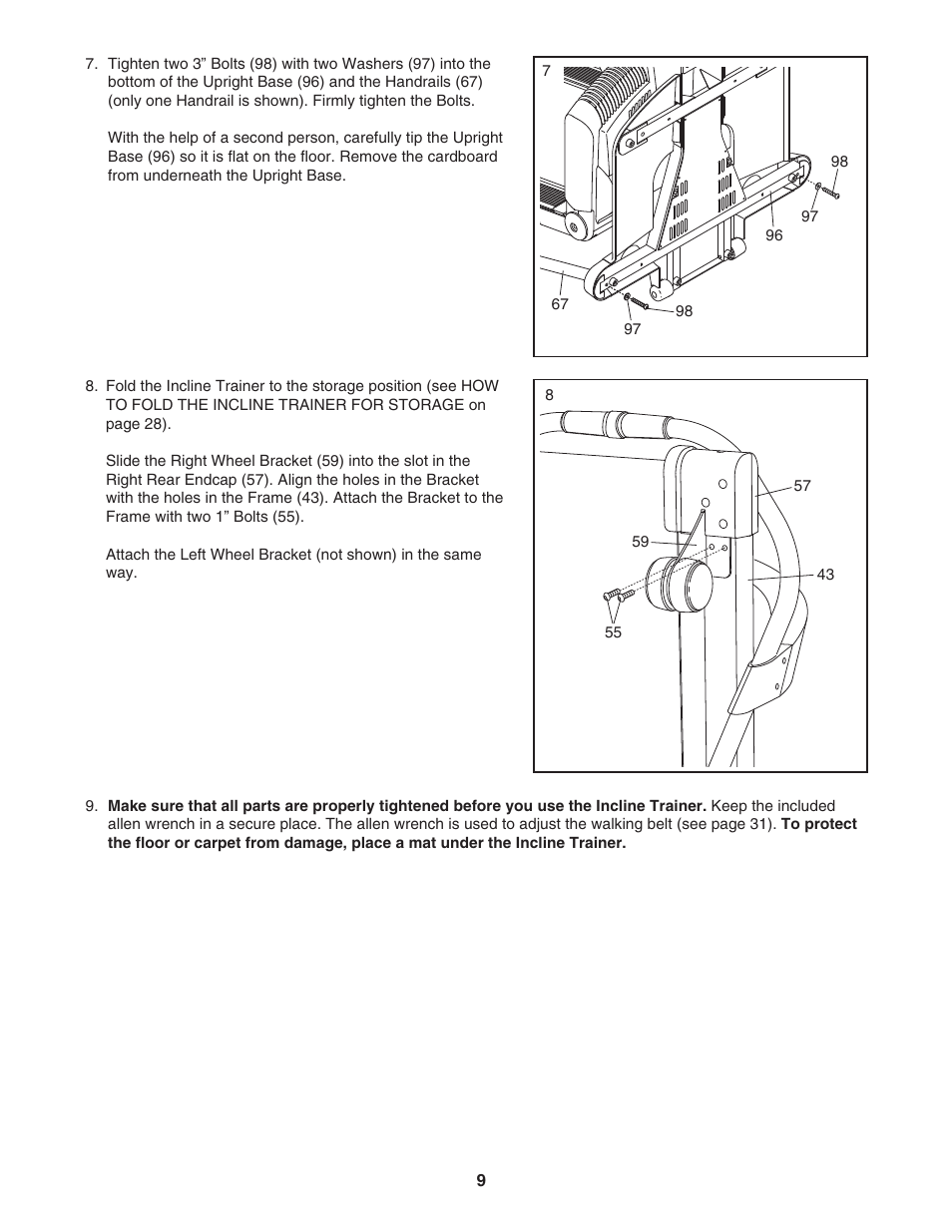 NordicTrack Incline Trainer NTK1494.1 User Manual | Page 9 / 38