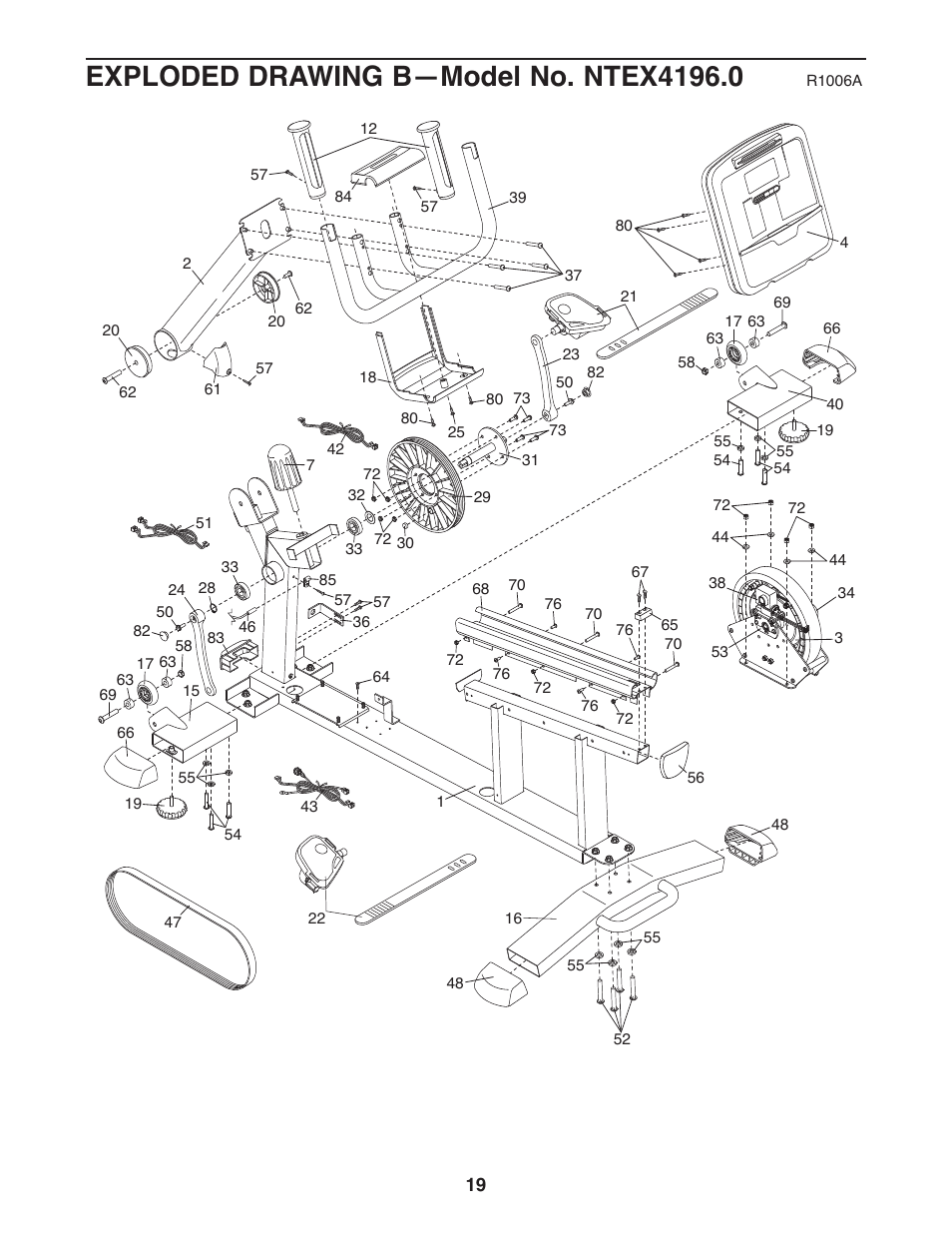 NordicTrack AudioRider NTEX4196.0 User Manual | Page 19 / 20