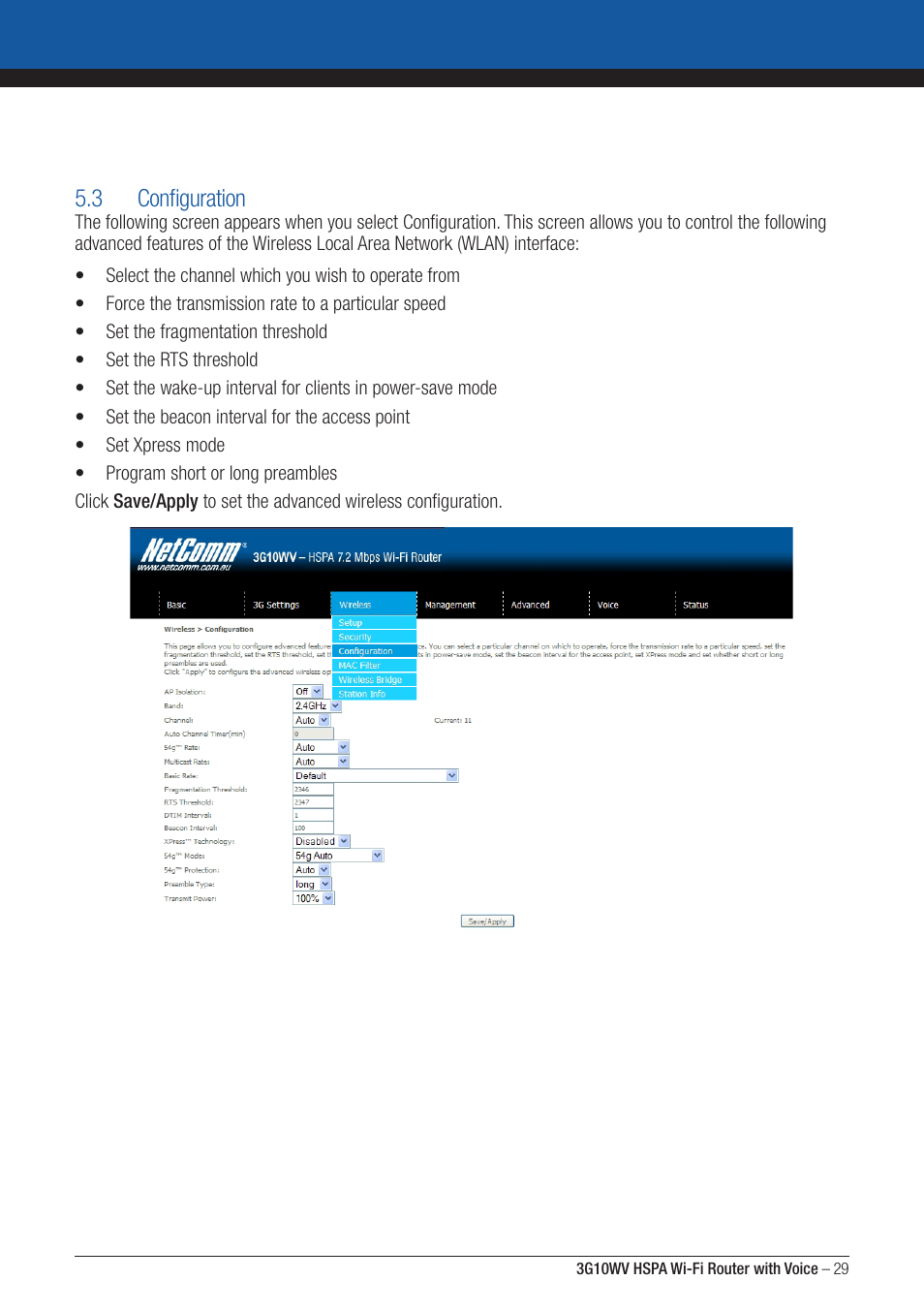 NordicTrack ROUTER WITH VOICE 3G10WV User Manual | Page 29 / 96