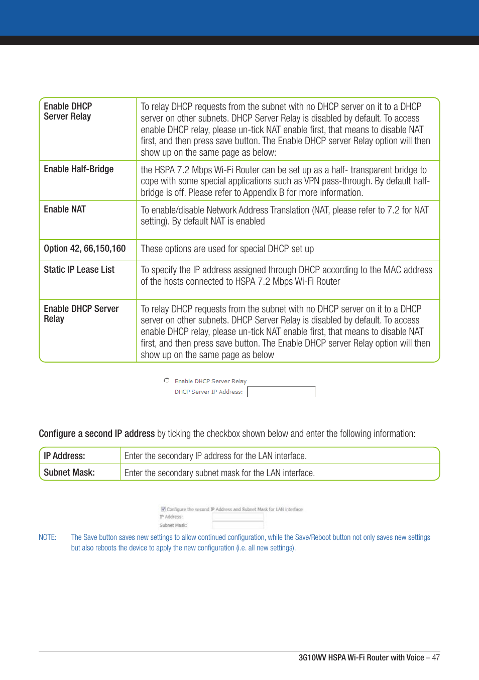 NordicTrack ROUTER WITH VOICE 3G10WV User Manual | Page 47 / 96