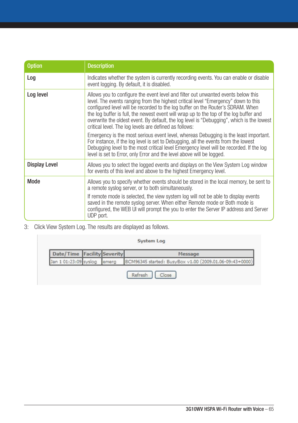 NordicTrack ROUTER WITH VOICE 3G10WV User Manual | Page 65 / 96