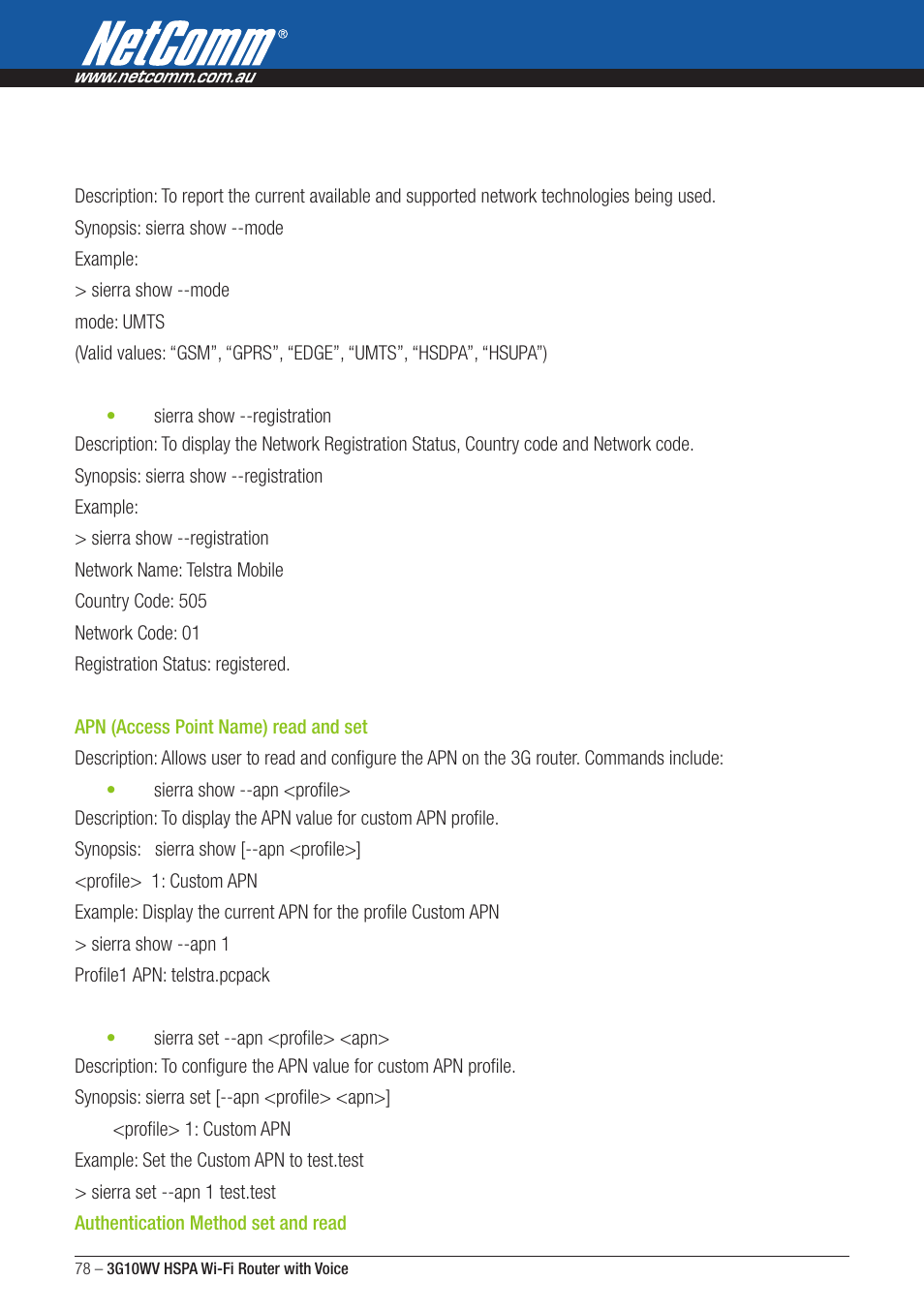 NordicTrack ROUTER WITH VOICE 3G10WV User Manual | Page 78 / 96