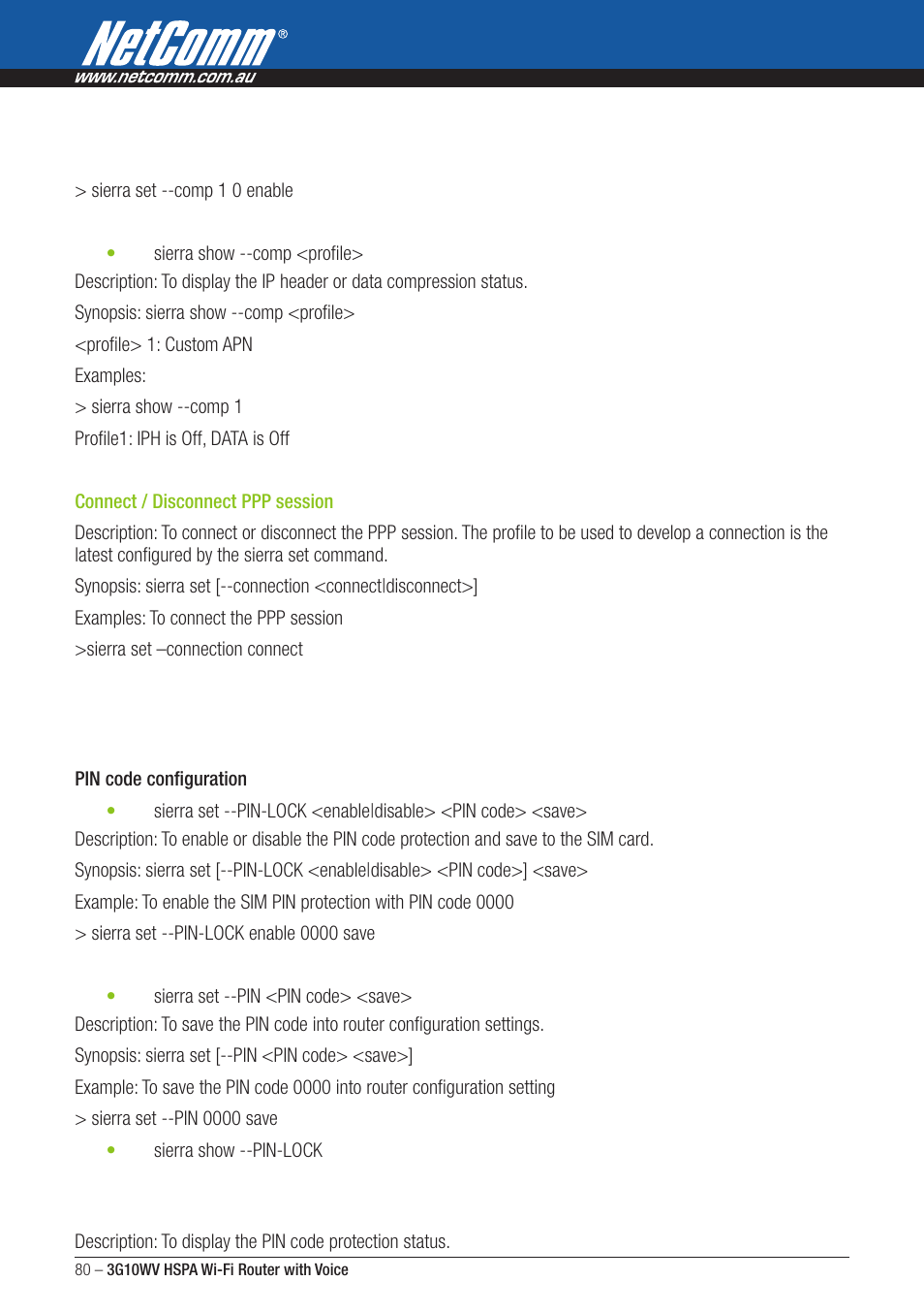 NordicTrack ROUTER WITH VOICE 3G10WV User Manual | Page 80 / 96