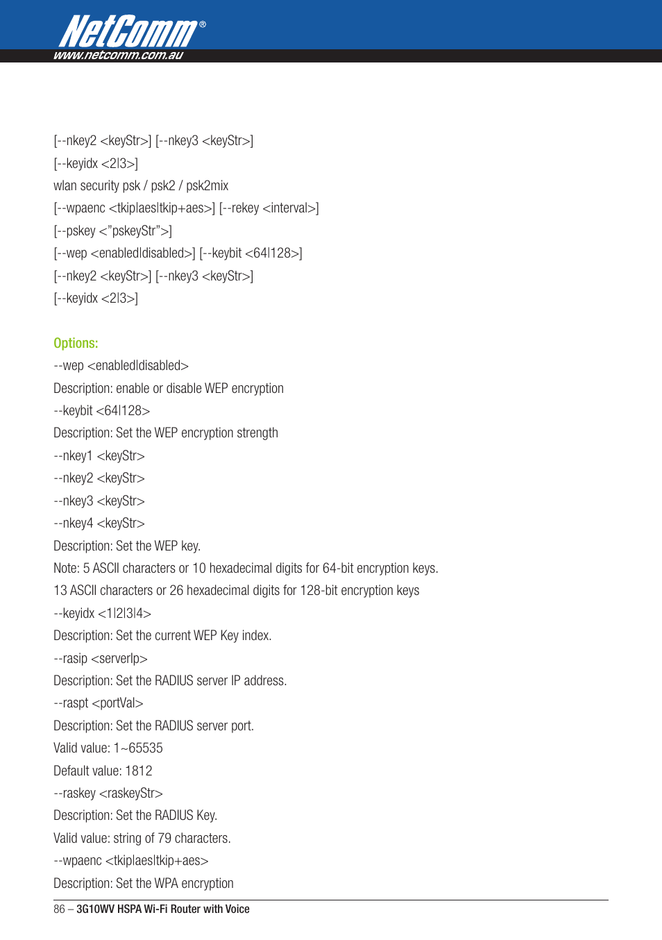 NordicTrack ROUTER WITH VOICE 3G10WV User Manual | Page 86 / 96