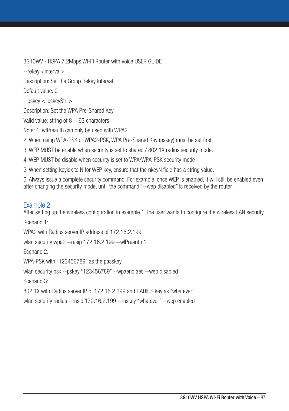 Example 2 | NordicTrack ROUTER WITH VOICE 3G10WV User Manual | Page 87 / 96