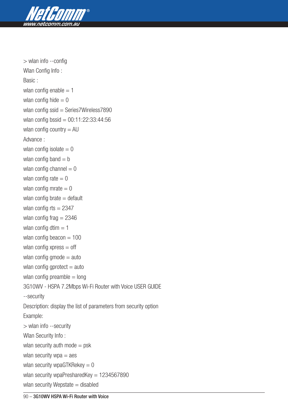 NordicTrack ROUTER WITH VOICE 3G10WV User Manual | Page 90 / 96