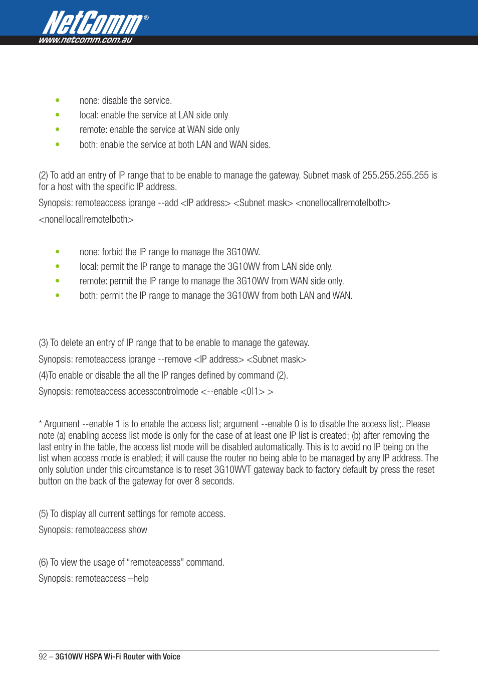 NordicTrack ROUTER WITH VOICE 3G10WV User Manual | Page 92 / 96