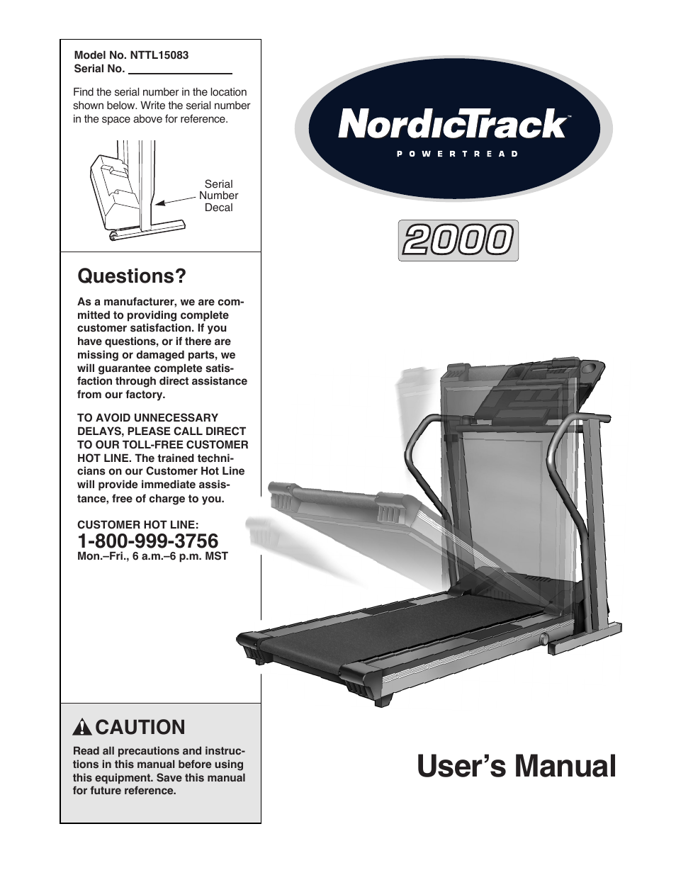 NordicTrack NTTL15083 User Manual | 34 pages