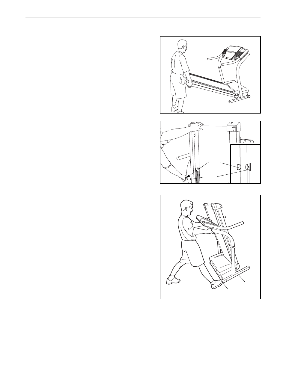 How to fold and move the treadmill | NordicTrack C 1800i NTL99030 User Manual | Page 22 / 30