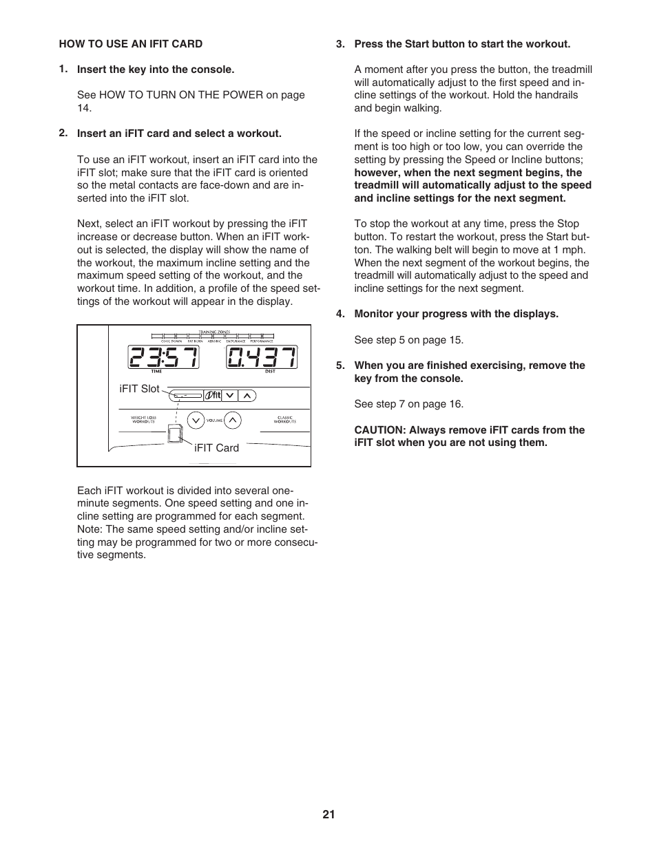 NordicTrack A2350 NTL07007.3 User Manual | Page 21 / 36