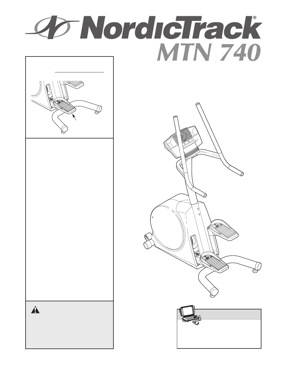 NordicTrack MTN 740 NTM58020 User Manual | 20 pages