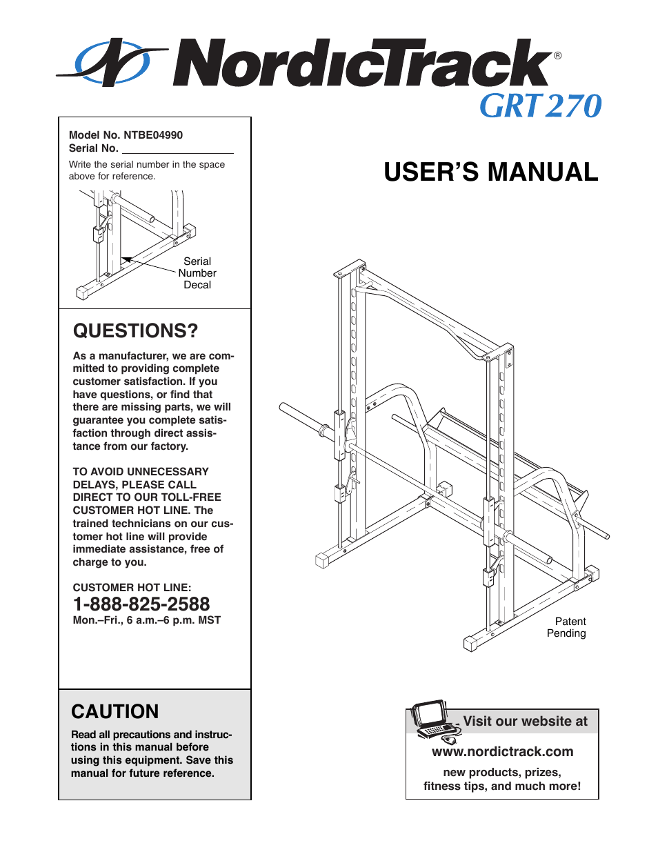 NordicTrack NTBE04990 User Manual | 14 pages