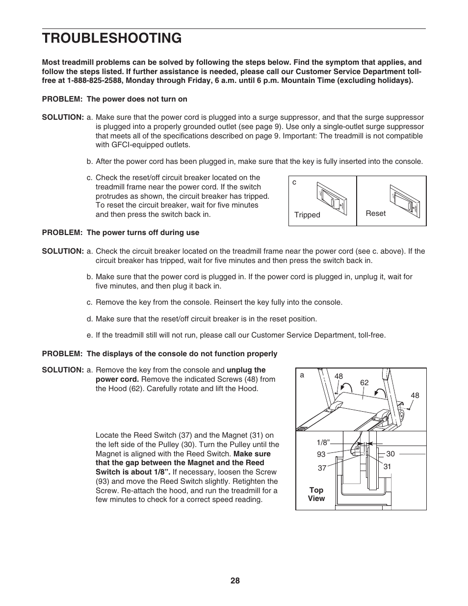 Troubleshooting | NordicTrack NTL22840 User Manual | Page 28 / 38