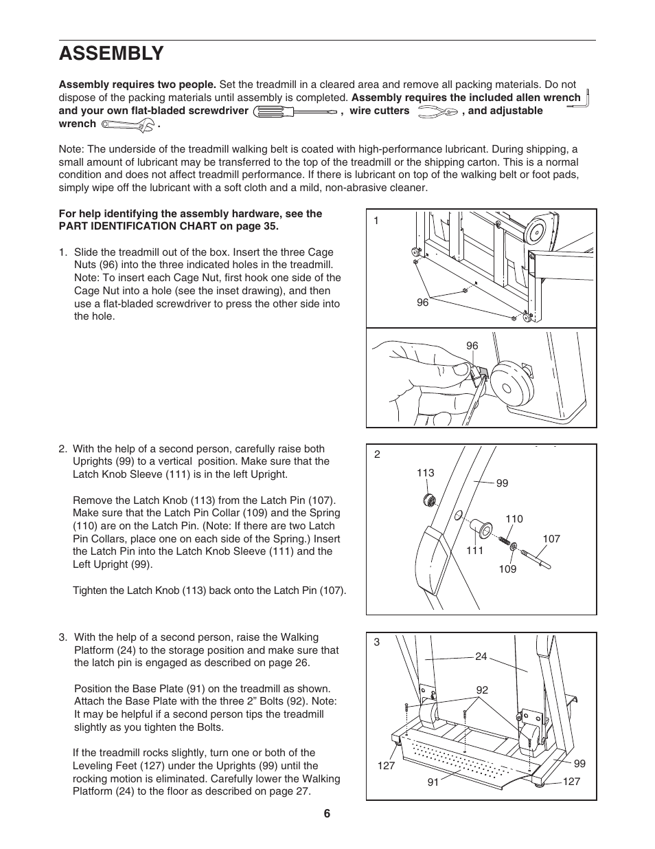 Assembly | NordicTrack NTL22840 User Manual | Page 6 / 38