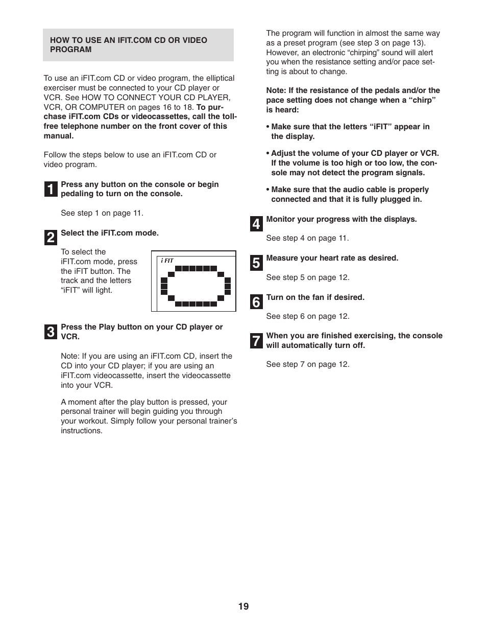 NordicTrack CX 998 NEL7095.2 User Manual | Page 19 / 28