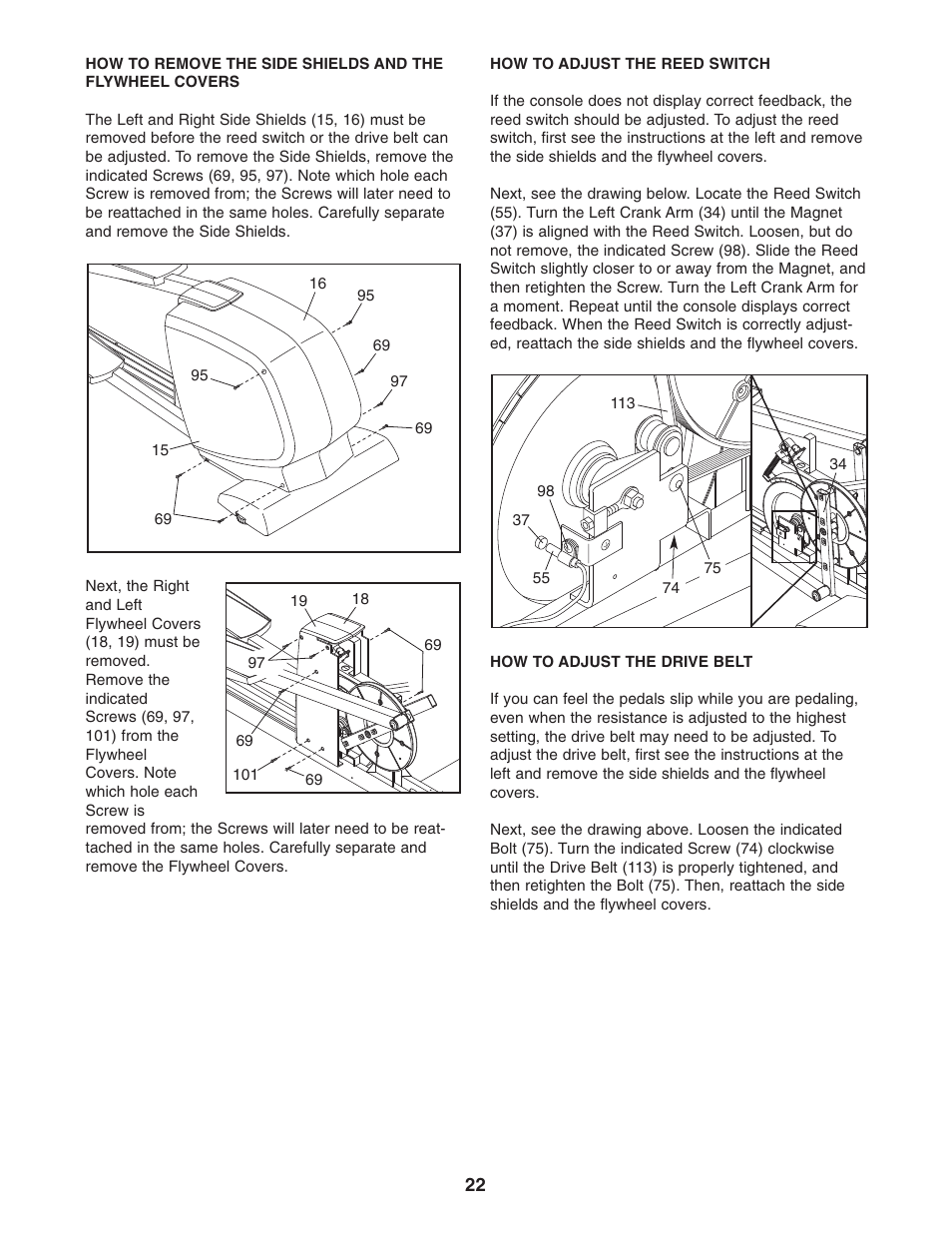 NordicTrack CX 998 NEL7095.2 User Manual | Page 22 / 28