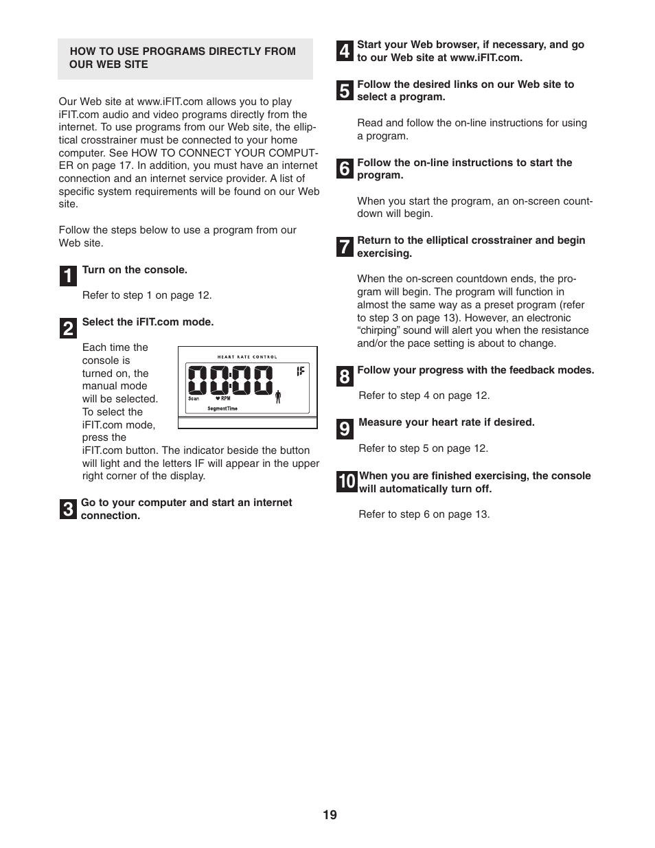 NordicTrack NTCCEL59011 User Manual | Page 19 / 24
