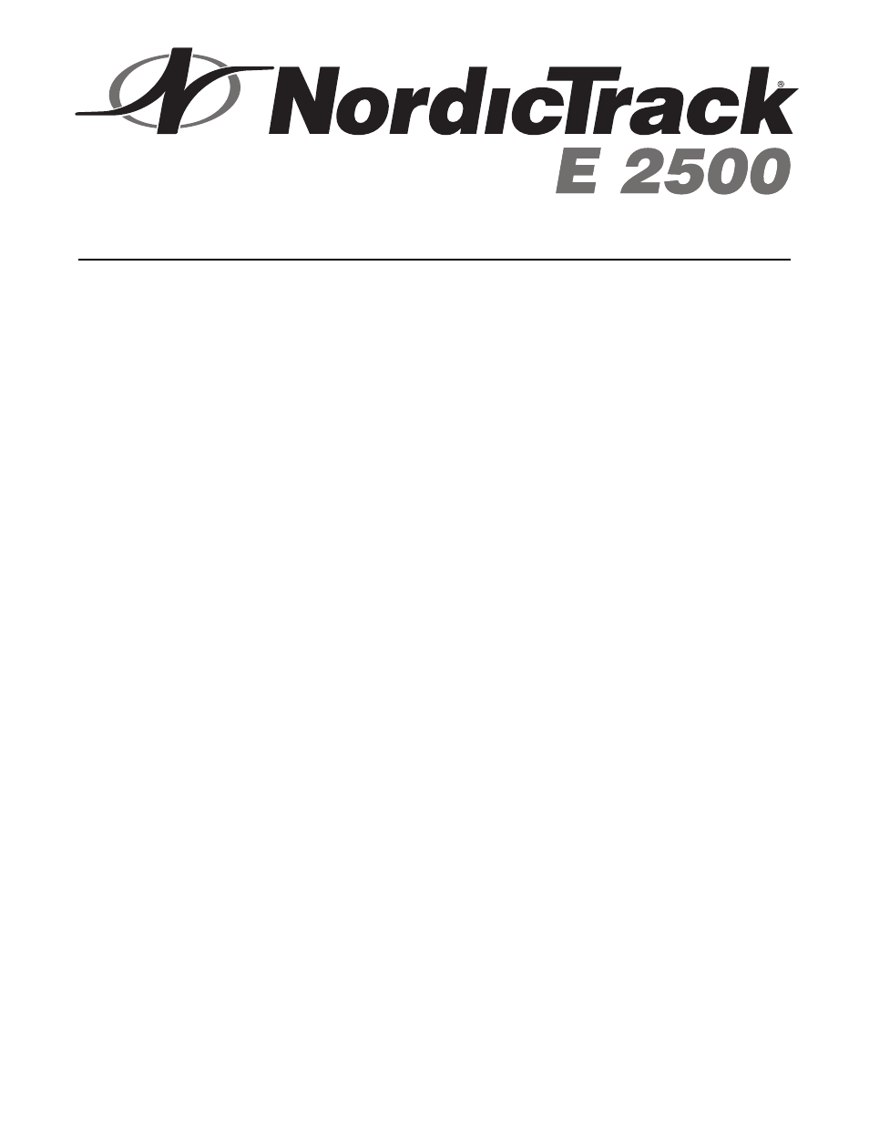 NordicTrack E 2500 NTL14941 User Manual | Page 2 / 34